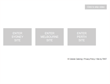 Tablet Screenshot of celestecatering.com.au